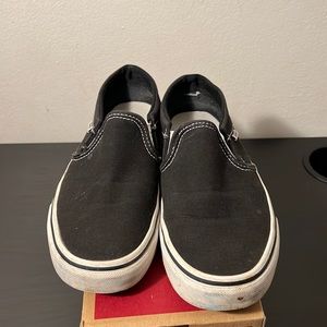 Black and white vans